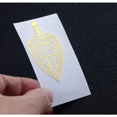 Hot Sell New Coat of Arms of Russia Metal Nickel Sticker for Phone Case Car Decals Golden Silver Stickers for Computer Notebook