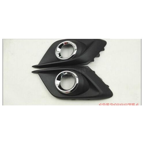 For Mazda 3 BM Axela 2014 2015 2016 Chrome Front Fog Light Lamp Cover Trim Foglight Garnish Strip Bumper Eyebrow Eyelid Molding