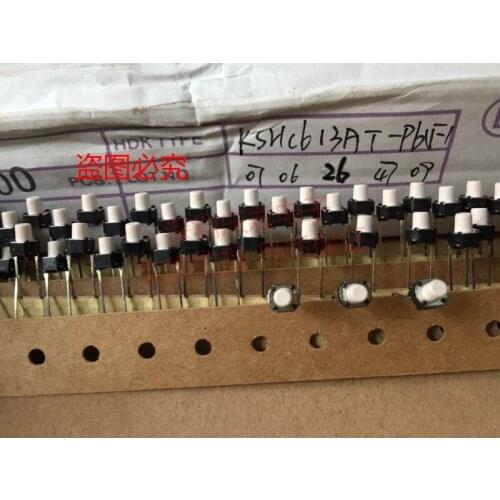 Original new 100% KSHC613AT-Pb touch switch 6*6*7 DIP 2pin micro switch round
