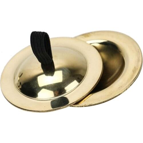 4pcs Belly Dancing Finger Zills Finger Cymbals Dancing Gold Musical Instrument For Dancer Evening Party