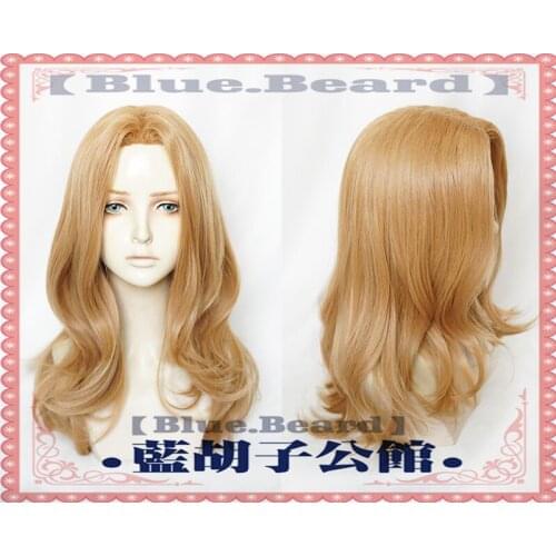 My Hero Academia 3rd Season Camie Utsushimi Cosplay Wig Blonde Brown Long Curly Synthetic Hair Wigs + Wig Cap