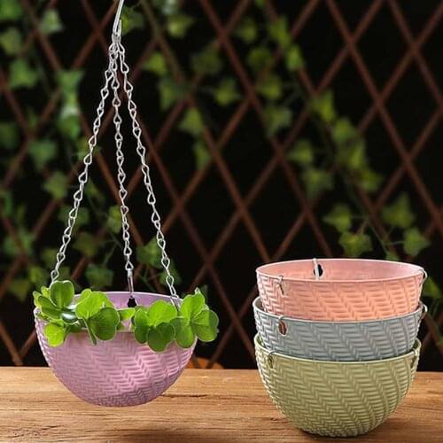 Hanging Basket Plastic Succulents Flowerpot Holder Mini Plant Hanging Pot Indoor Outdoor Hanger Planting Container Tools