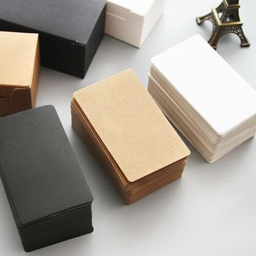 Portable Cute Black White Kraft Paper Memo Pad Note Pads Study Card