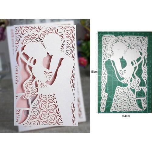 Metal Cutting Dies men women wedding frame DIY Etched Dies mould Craft Paper Card Making Scrapbooking Embossing die stencils
