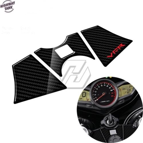 3D Carbon-look Upper Triple Yoke Defender Case for Honda VFR 1200 2010-2016