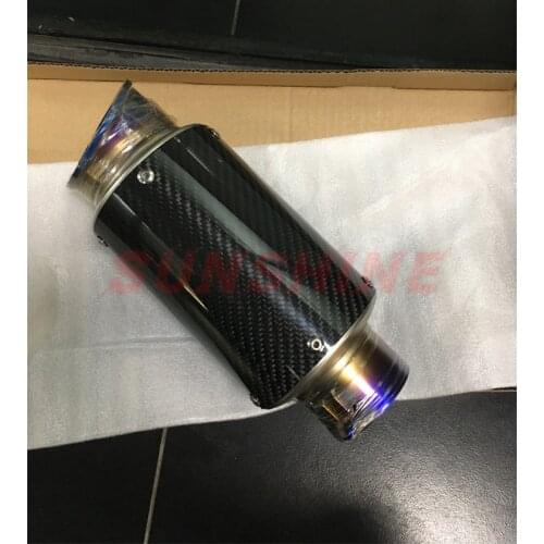 51mm 60mm Exhaust Pipe Motorcross Escape Moto Motorcycle Modified Racing Muffler Carbon Fiber For YAMAHA MT09 MT07 Z900 Z750 R25