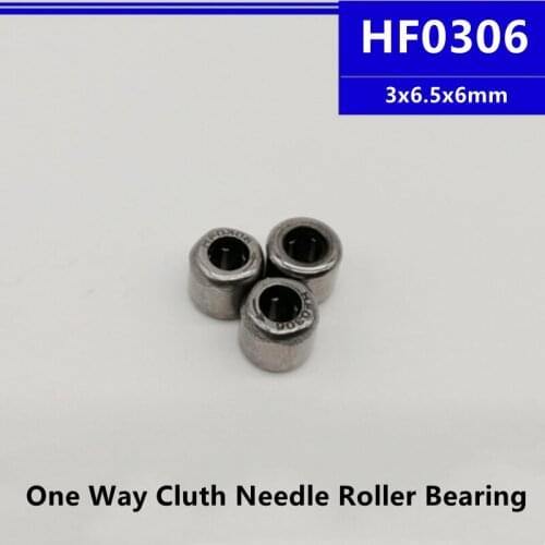 20pcs/100pcs HF0306 3x6.5x6mm One Way Cluth Needle Roller Bearing 3*6.5*6mm Single Way Roller Bearing