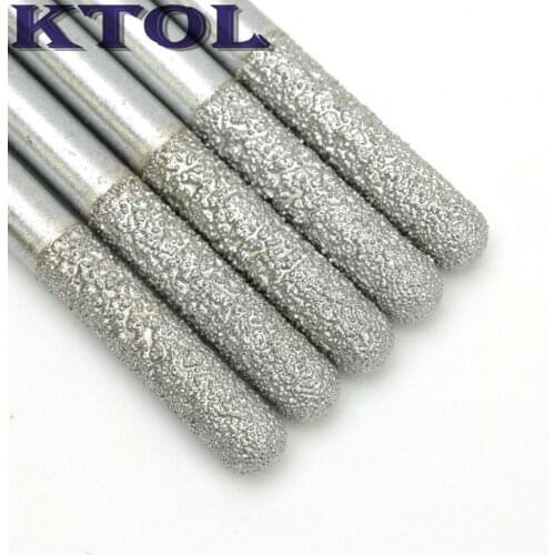 8x35MM Ball Mill Cutter Diamond Engraving Tool CNC Router Bits for Stone Marble 3D Carving Machine Ball Nose Milling Cutters Set