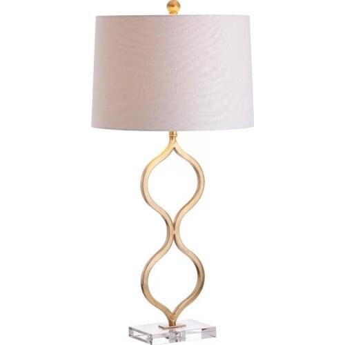 American wrought iron light luxury table lamp modern living room bedroom bedside decorative table lamp
