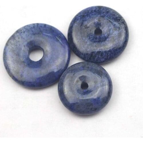 Donut shape natural dumortierite stone beads natural GEM stone beads DIY loose beads for jewelry making wholesale