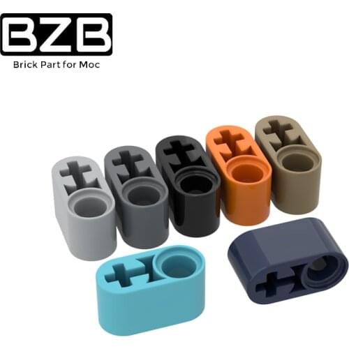 BZB MOC 10pcs 60483 1X2 Bolt Boom Arm with Shaft (Thick) 40147 74695 Block Parts Bricks Kids Brain Play DIY Toys Best Gifts