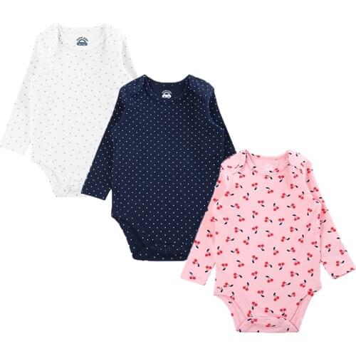 Mini Car Baby Boys Girls Bodysuit 2-3 PCS Long Sleeve 100% Cotton Baby Clothes 0-24 months Newborn body bebe Jumpsuit Clothing
