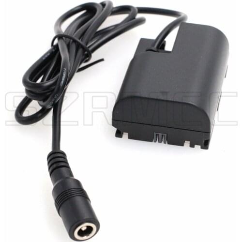 DC 2.1 Female to New DR E6(LP E6) Dummy Battery for SmallHD 501 502 702 Monitor Canon 60D 70D 80D Camera