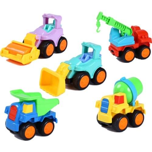 5pcs/Lot Baby Toy Truck Vehicle Pull Back Car Model Children Playing Toys Beach Sand Tools