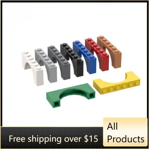 10PCS High-Tech Assemble Particle 15254 Arch 1x6x2 Building Blocks Kit Part Idea DIY Toys For Children Birthday Gifts