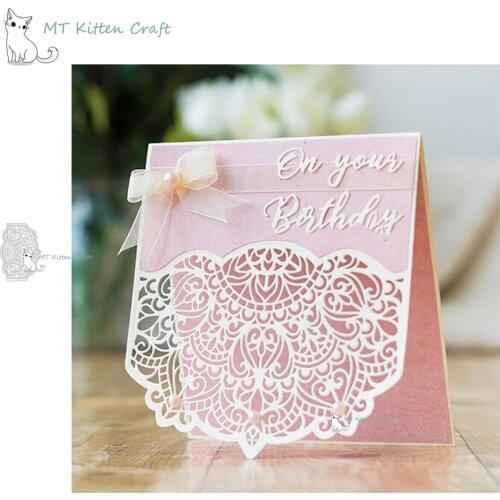MT Craft Flower Lace Border Metal Cutting Dies Stencils Scrapbooking Photo Album Decorative Embossing Paper Card Crafts Die Cut