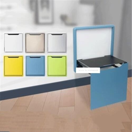 Multifunctional Household Bathroom Bedroom Balcony Porch Wall Hanging Folding Chair Invisible Folding Shoe Changing Stool Bench