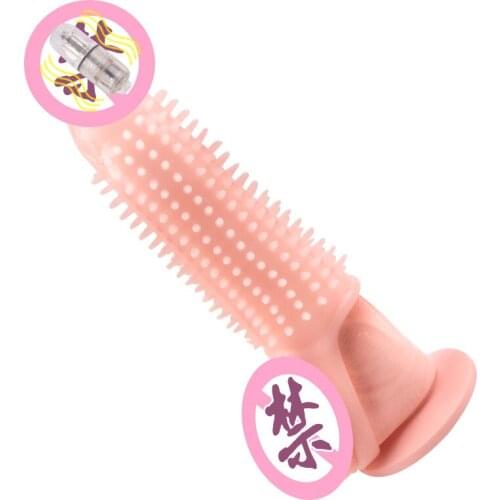 Reusable Penis Enlargement Cock Ring Sleeve Vibrating Penis Extender Condoms Male Cock Time Delay Ejaculation Sex Toys for Men