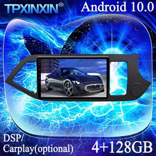 For Kia Picanto Morning 2012-2015 Carplay Android 10.0 PX6 4G+128G Multimedia Player Tape Recorder GPS Navi Auto Radio Head Unit