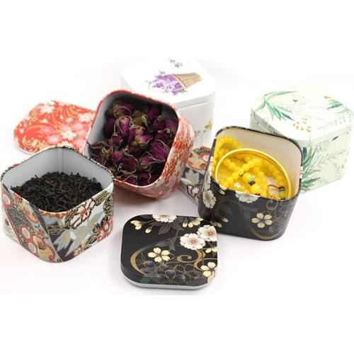 New Small Tinplate Box Tea Dried Fruit Personality Candy Packaging Box Tin Box Storage Box Custom Tin Cookies Jar For Packaging