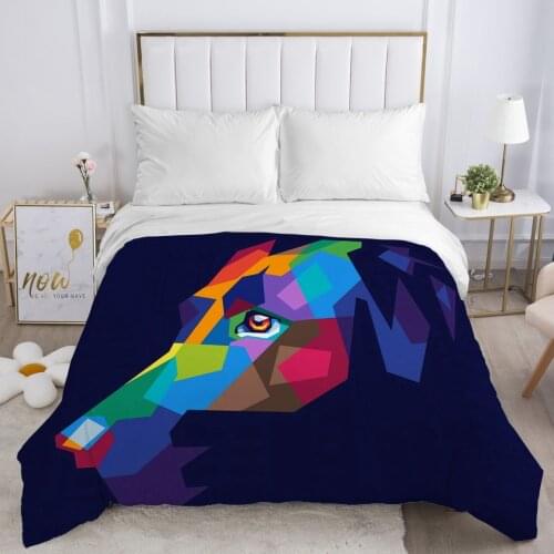 1pc Duvet Cover with Zipper Comforter Blanket Quilt Cover 140x200/220x240/90/135/150 3D Bedding Bag Colorful dog