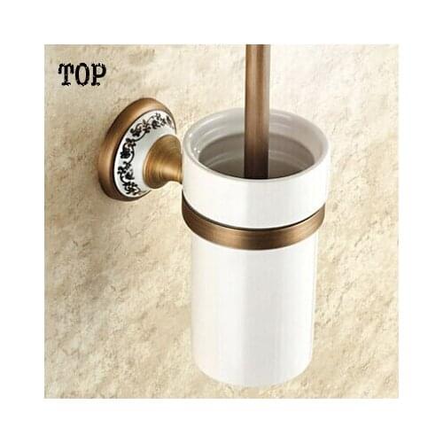 All copper toilet brush holder suits Archaize toilet drink holder Bathroom hardware accessories Toilet brush holder