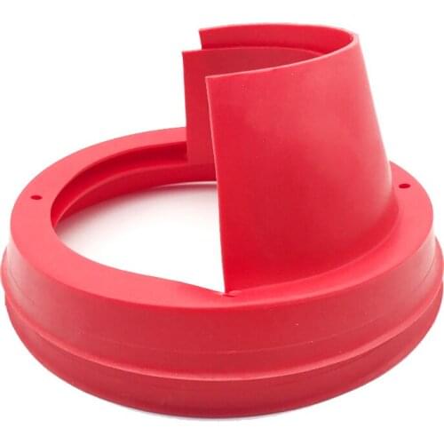 Car Audio Refit 6.5inch Soft Silicone Speaker Waterproof Cover Practical Non-destructive Anti-rust 2pcs Rust Protection Pad Red