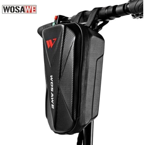 WOSAWE Moto Electric Scooter Bag Waterproof EVA Hard Shell Skateboard Handlebar Bag Storage Bag Electric Scooter Front Hangs Bag