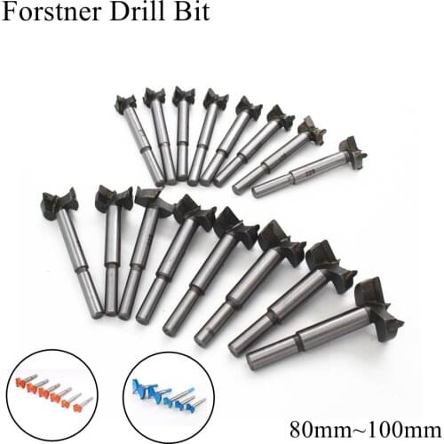 80mm 85mm 90mm 95mm 100mm Forstner Drill Bit Woodworking Wood Auger Tip Tideway Carbide Milling Mill Cutter Set 80 85 90 95 100