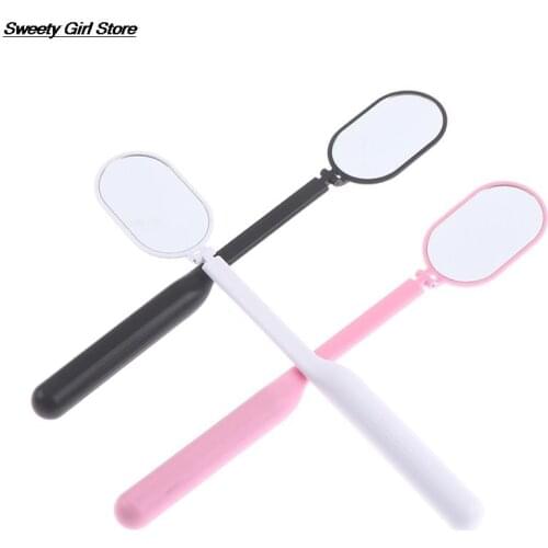 Magnifying Checking Eyelash Extension Grafting Mirror acrylic Handle Plastic Mouth Oral Teeth Care Eyelashes Makeup Tool
