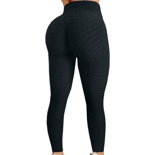Womens Leggings Bubble Hip Lifting Exercise Waist Fitness Up Legging Fashion Solid Color Bodybuilding Jeggings Women Pants