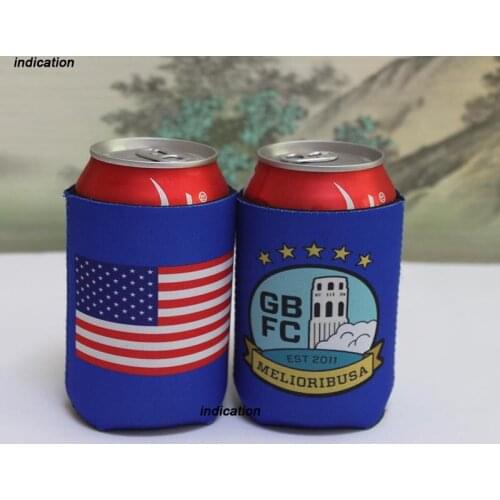 100pcs Customized Design Print Neoprene Stubby Holder Beer Can Picnic Cooler Cover Sleeve For Wedding Party Favors Or Gifts