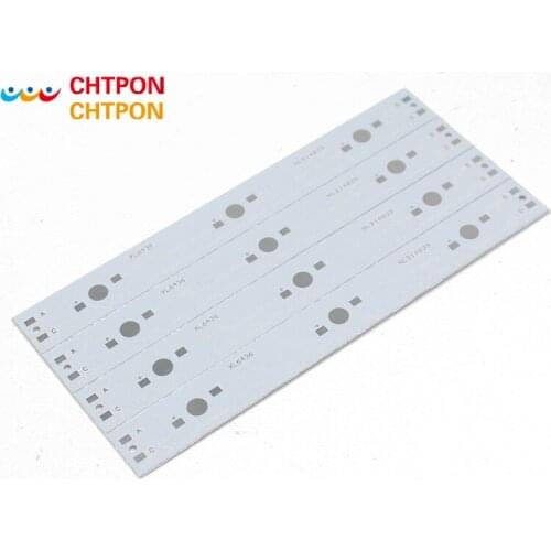 2pcs 140mm x 16MM Aluminium PCB Circuit Board for 3 x 1w,3w,5w LED in Series