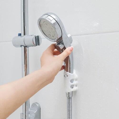 3Pcs Shower Head Holder Reusable Durable Suction Cups Shower Bracket Wall Silicone Rack Stand Home Bathroom Douche Accessories