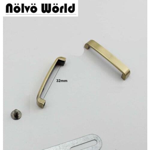 32mm inside 30pcs 4 colors High quality DIY handbag/bag silver light gold metal accessory,arch bridge connector hanger