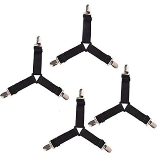 Bed Sheet Non-slip Clip Adjustable Heavy Duty Grippers Bed Sheet Belt Fastener Mattress Clip Home Organize 1pc 4Pcs