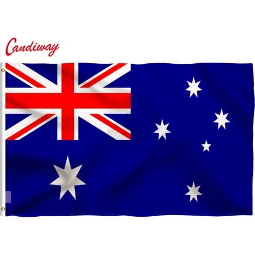 90 x 150cm Australia Aussie National Flag Hanging Flag Polyester. Australia Flag Outdoor Indoor Big Flag for Celebration NN007