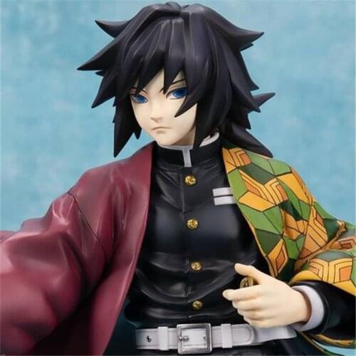 Anime Demon Slayer Character Tomioka Giyuu Toy Figure Toy Model Figure Pvc Material Crafts Doll Decoration Birthday Gift