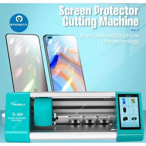 TL-168 Auto Film Cutting Machine Mobile Phone Tablet Front Glass Back Cover Protective Film Cutter for iPhone iPad Watch Camera