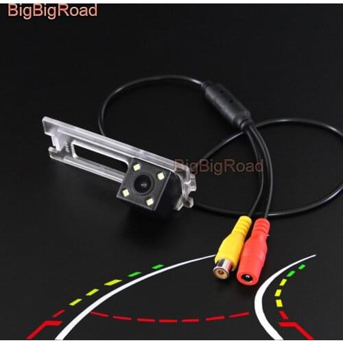 BigBigRoad Car Intelligent Dynamic Trajectory Tracks Rear View CCD Parking Camera For Zotye Z300 Night Vision Waterproof