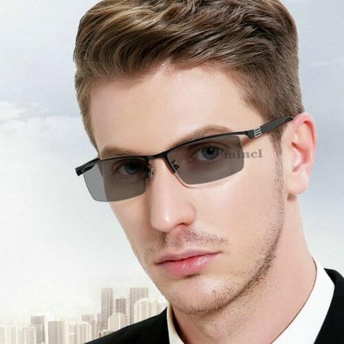 Brand Progressive Multifocal Lens Reading Glasses Men Presbyopia Hyperopia Bifocal Glasses Sun Photochromic eyeglasses FML