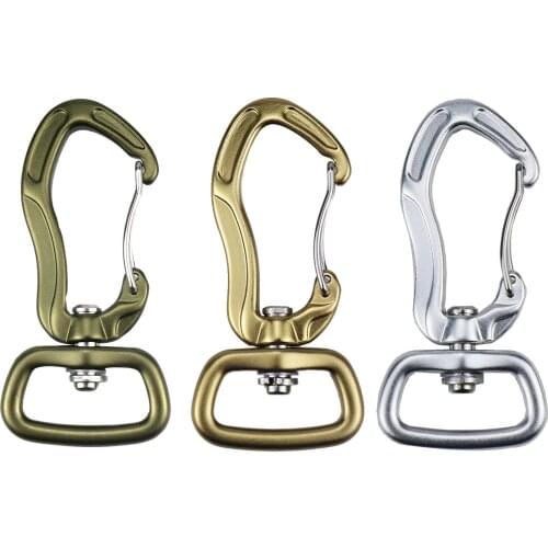 Swivel Eye Snap Hook, Rotatable Hanging Bent Connector for Keychain Making, Camping, Hiking, Fishing, Climbing, Pet Leash