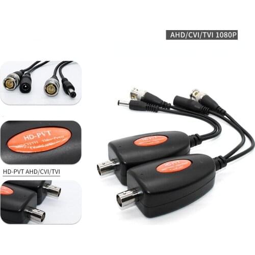 1 Channel Power Over Coax System For Cctv Cameras Ahd/Cvi/Tvi Video +Power Supply Coaxial Hd Video Transmitter Up to 400M HD-PV