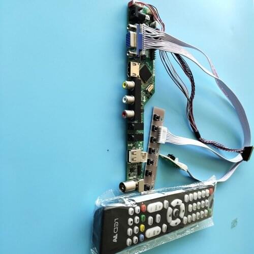 Kit for LP156WH2(TL)(E1) LCD LED 40pin LVDS panel 1366X768 HDMI-compatible USB remote VGA 15.6" TV AV Controller board driver