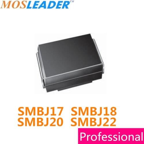 Mosleader 750pcs DO214AA SMB SMBJ17 SMBJ17A SMBJ17CA SMBJ18 SMB18A SMBJ18CA SMBJ20 SMBJ20A SMBJ20CA SMBJ22 SMBJ22A SMBJ22CA