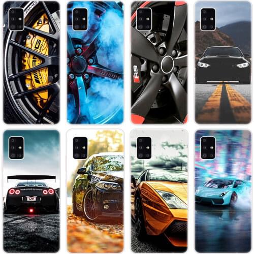 Cool sports car Soft Case for Samsung Galaxy A12 A02 A03S A21S A22 A32 A52 A72 A82 Quantum 2 S21 Plus FE Ultra M02S M12 Cover
