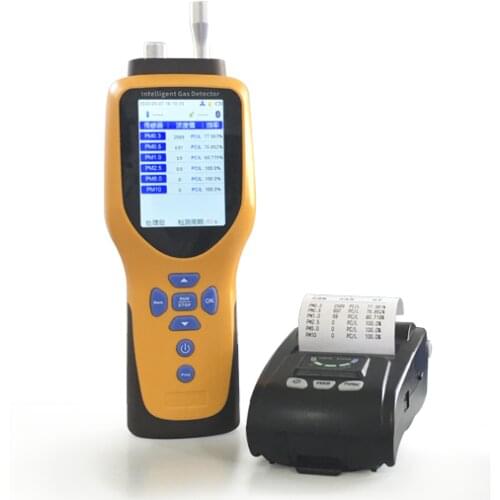 Dust Particle Counter Dust detector Air quality detector Six channel particle counter 0.3um Printing with Bluetooth PM2.5 PM10