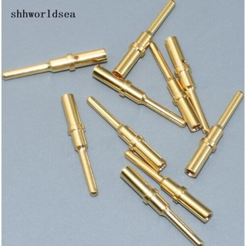 Shhworldsea 10PCS Gold Male Solid connector 0460-202-1631 0460-202-2031 0460-204-1231 ternimal