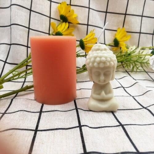 Buddha Silicone Candle Mold Aromatherapy Candle Mould DIY 3D Craftwork for Home Office Decor