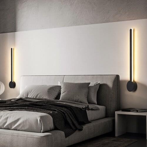 Modern LED Wall Lamp Bedroom Living Room Stairway Up and Down Lightings Sofa background minimalist Decoration Fixtures 110v 240v